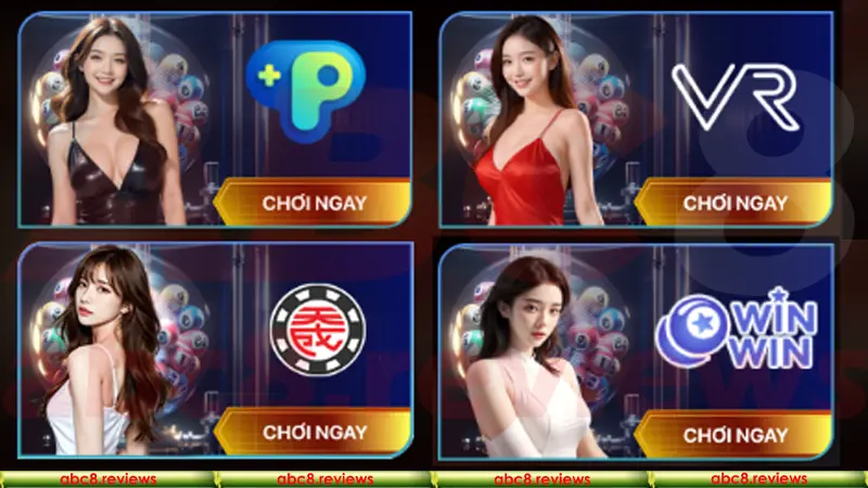 Các sảnh game tại nhà cái Abc8